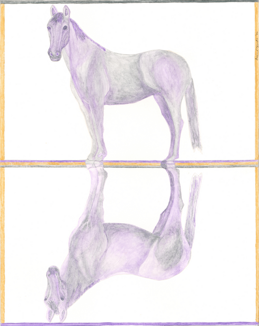 Horse Duality Series Original Watercolor
